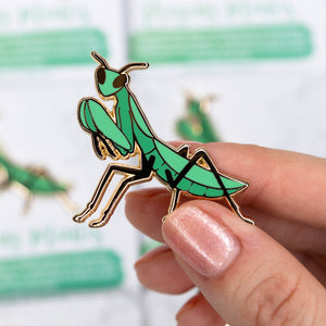 Praying Mantis Enamel Pin
