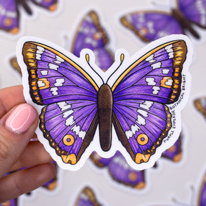 Purple Emperor Butterfly Waterproof Vinyl Sticker – Botanical Bright - Add  a Little Beauty to Your Everyday