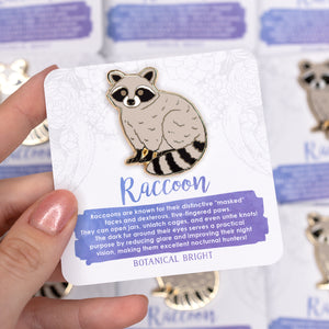 Raccoon Enamel Pin