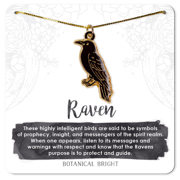 Raven Charm Necklace