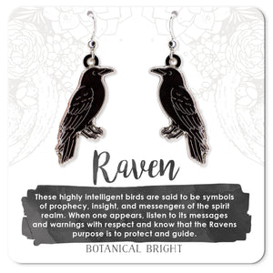 Raven Charm Earrings