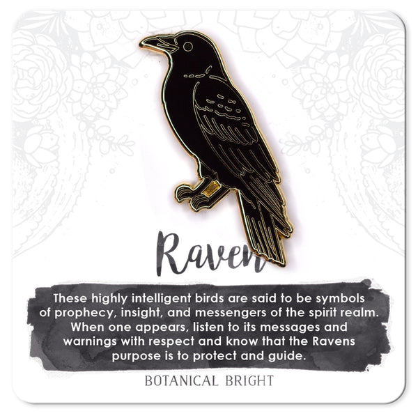 Raven Enamel Pin