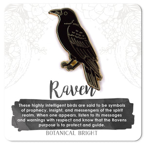 Raven Enamel Pin