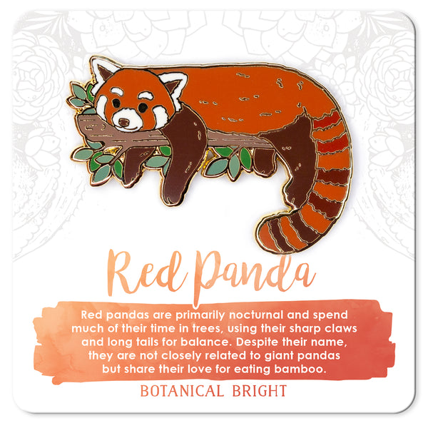 Red Panda Enamel Pin