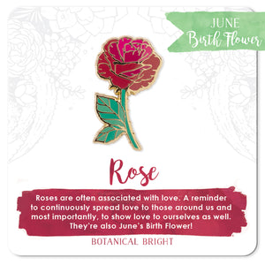 Rose Enamel Pin