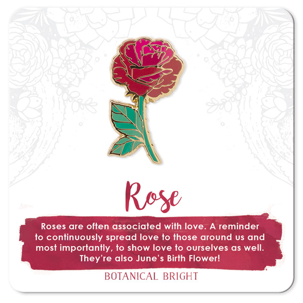 Rose Enamel Pin