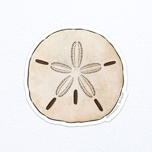 Sand Dollar Waterproof Vinyl Sticker