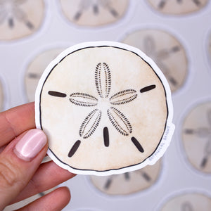 Sand Dollar Waterproof Vinyl Sticker