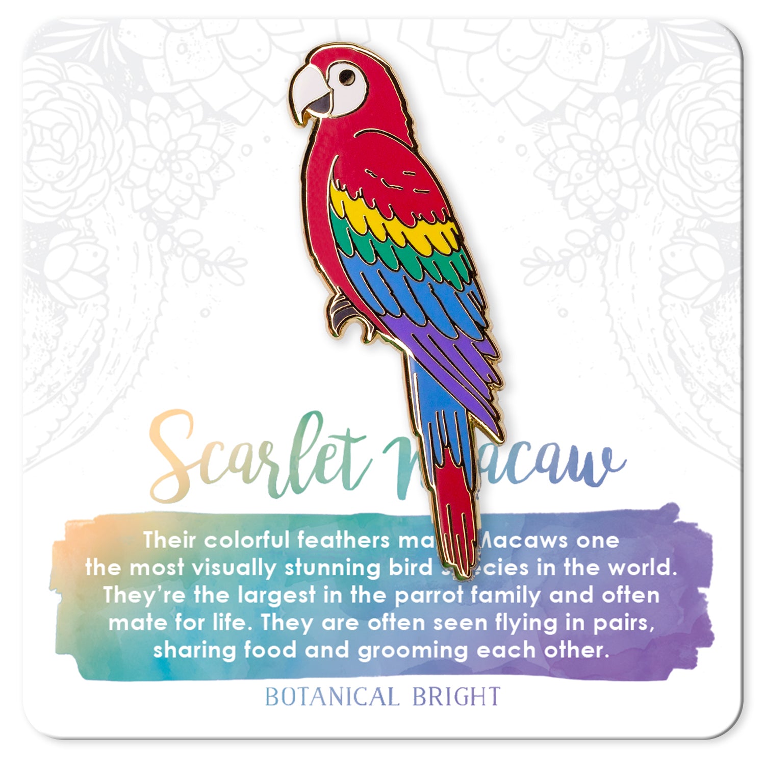 Scarlet Macaw Small Window Thermometer