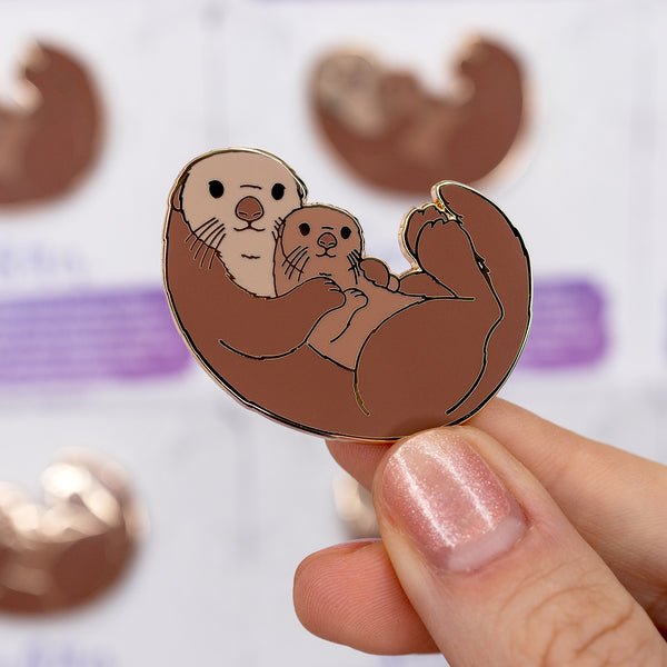 Sea Otter Enamel Pin