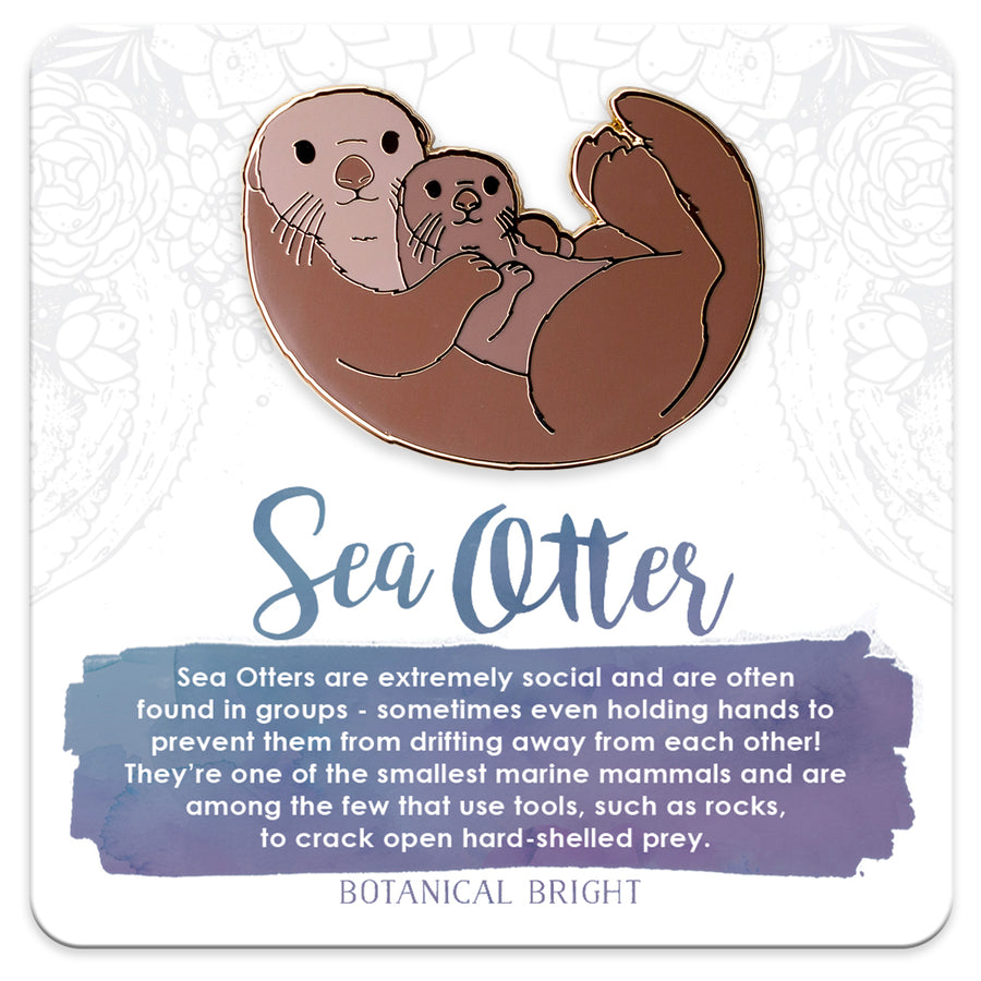 Sea Otter Enamel Pin
