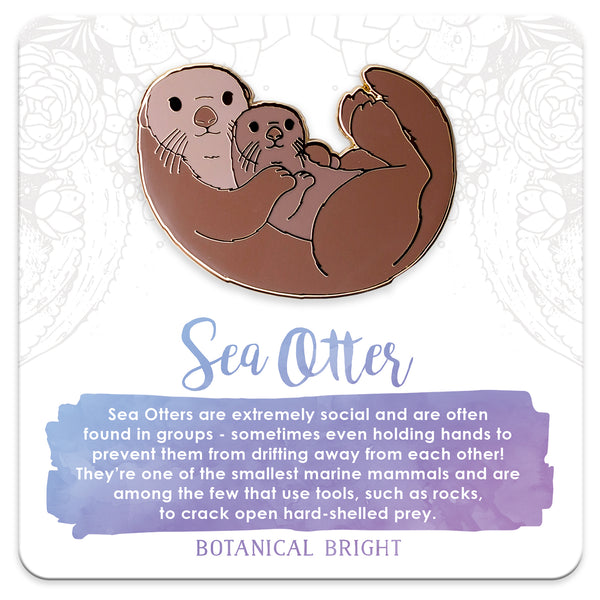 Sea Otter Enamel Pin