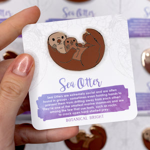Sea Otter Enamel Pin