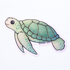 Sea Turtle Waterproof Vinyl Sticker