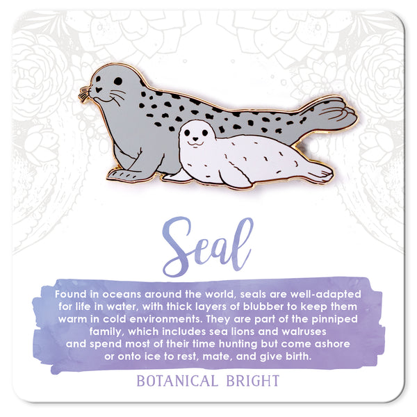 Seal Enamel Pin