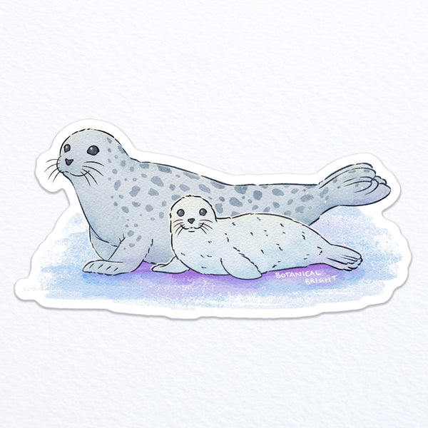 Seal with Baby Waterproof Vinyl Sticker