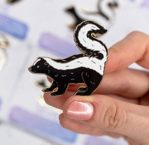 Skunk Enamel Pin