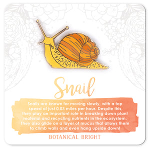 Snail Enamel Pin