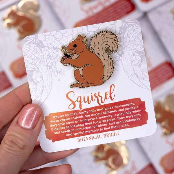 Squirrel Enamel Pin