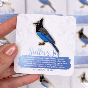 Steller's Jay Enamel Pin