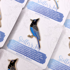 Steller's Jay Enamel Pin