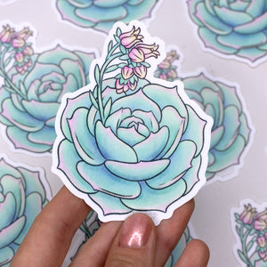 Succulent Waterproof Vinyl Sticker