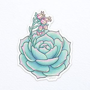 Succulent Waterproof Vinyl Sticker