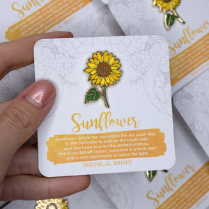 Sunflower Enamel Pin