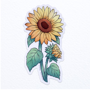 Sunflower Waterproof Vinyl Sticker
