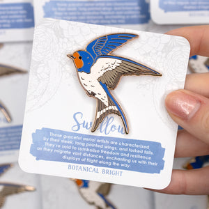 Swallow Enamel Pin