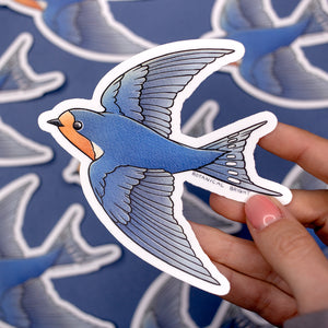 Swallow Bird Waterproof Vinyl Sticker