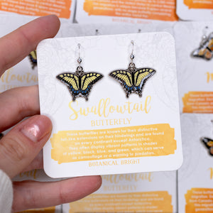 Swallowtail Butterfly Charm Earrings