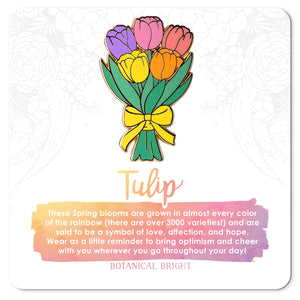 Tulip Bunch Enamel Pin