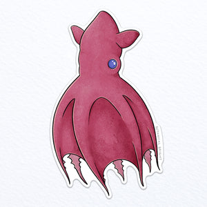 Vampire Squid Waterproof Vinyl Sticker