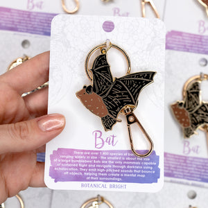 Bat Enamel Keychain