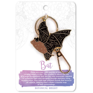 Bat Enamel Keychain