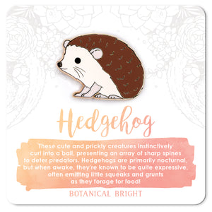 Hedgehog Enamel Pin