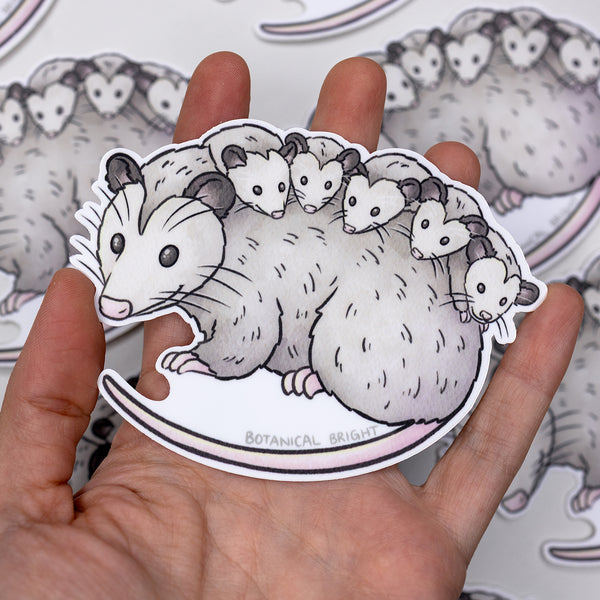 Opossum Waterproof Vinyl Sticker