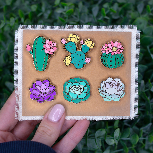 Cactus & Succulent Shop Small Deal Enamel Pin Set