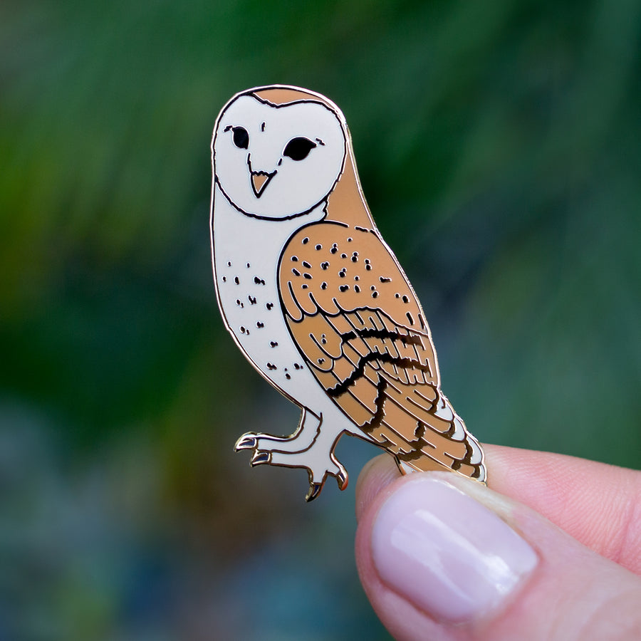 Barn Owl Enamel Pin