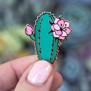 Blooming Cactus Enamel Pin