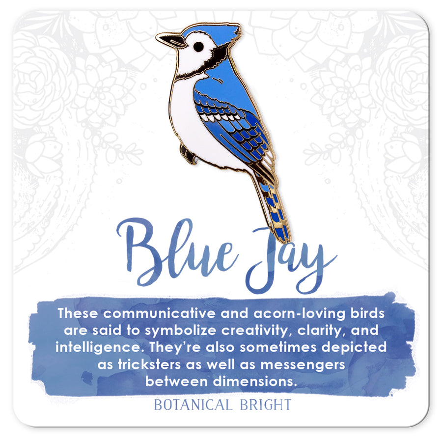 Blue Jay Enamel Pin