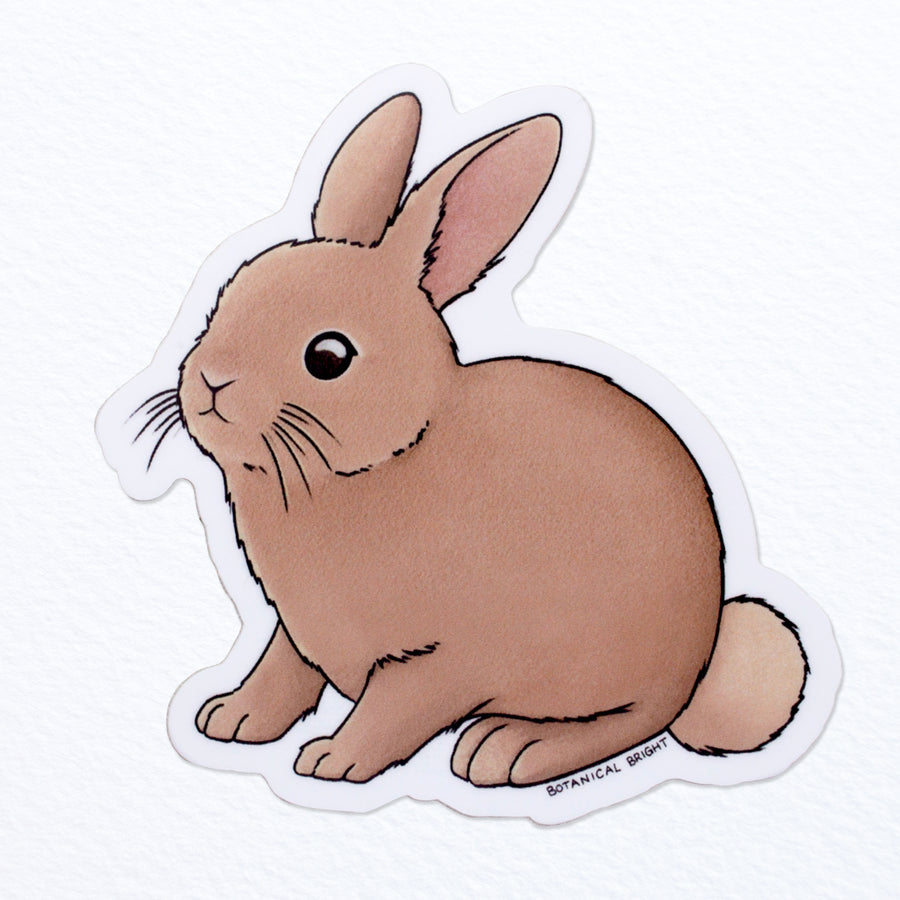 Bunny Waterproof Sticker