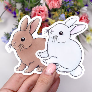 Bunny Waterproof Sticker