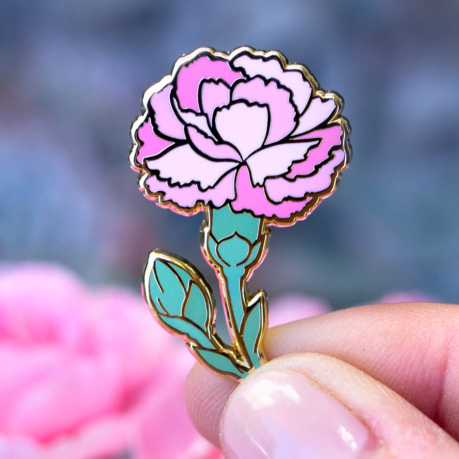 Carnation Enamel Pin – Botanical Bright - Add a Little Beauty to Your  Everyday