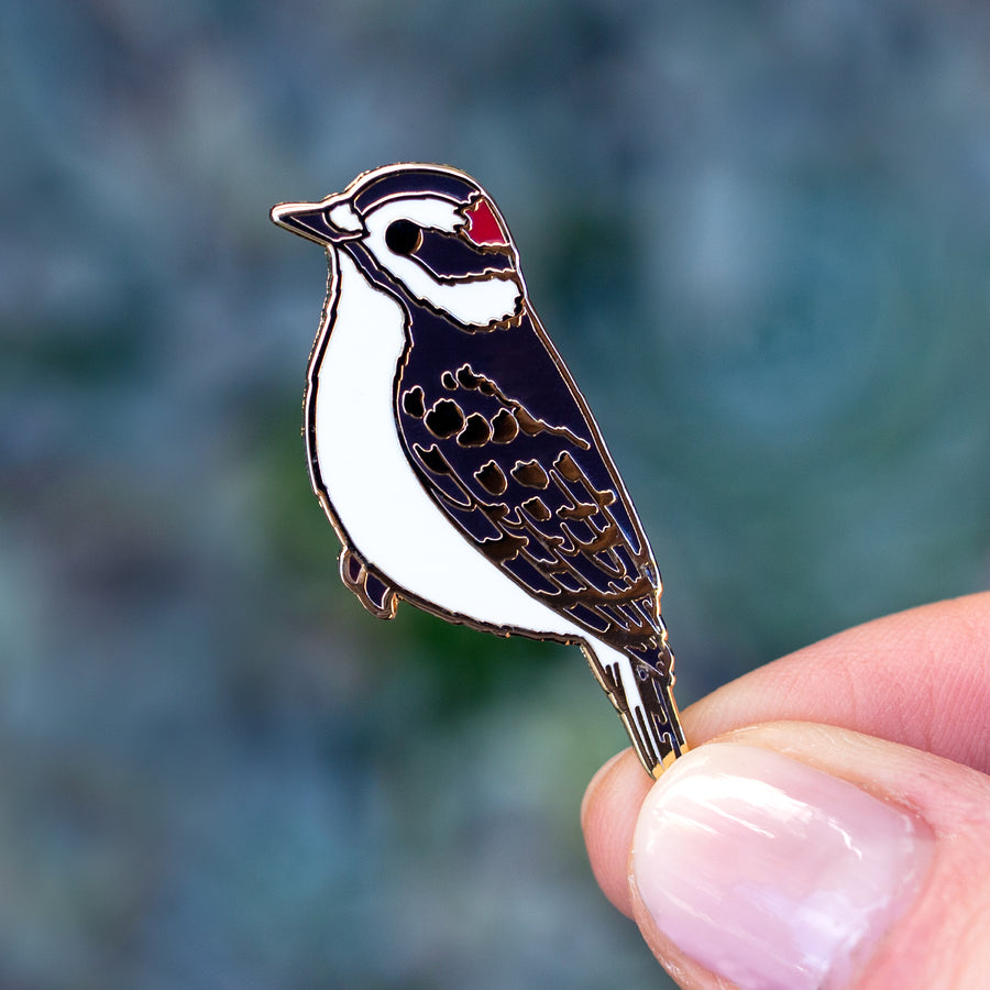 Woodpecker Enamel Pin