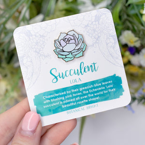 Lola Succulent Enamel Pin