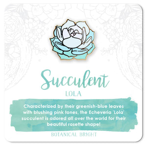 Lola Succulent Enamel Pin