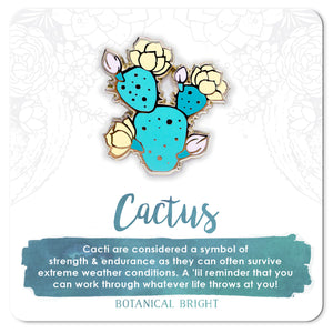 Opuntia Cactus Enamel Pin