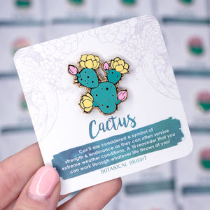Opuntia Cactus Enamel Pin